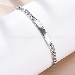 Браслеты из звеньевой цепи из нержавеющей стали 304&nbsp;BJEW-A032-06P