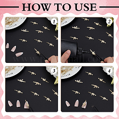 32 шт. 2 стиля кабошонов из сплава со стразами&nbsp;MRMJ-CP0001-31LG