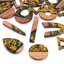 20 шт. подвески из смолы и белого дерева в двух стилях&nbsp;RESI-TA0002-67B