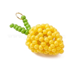 Подвески из стеклянных бусин в форме манго&nbsp;PALLOY-MZ00893-02