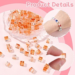 100 шт. прозрачные стеклянные бусины для выпечки&nbsp;DGLA-YW0001-35I