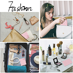 Сумки из искусственной кожи с ромбическим узором на молнии&nbsp;ABAG-WH0040-12B-10