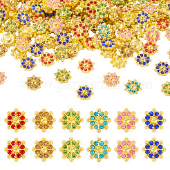 Кабошоны из сплава со стразами&nbsp;FIND-TA0008-43