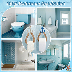 2 комплект 2-х цветных железных крючков-вешалок&nbsp;AJEW-GL0001-75