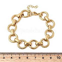 Браслеты-цепочки из нержавеющей стали 304 для женщин&nbsp;BJEW-P388-02B-G