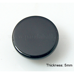 Кабошоны из натурального окрашенного и нагретого черного агата&nbsp;X-G-BA10x5