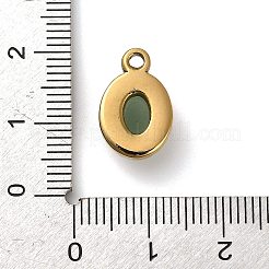 Естественный зеленый авантюрин подвески&nbsp;STAS-R009-04G-01