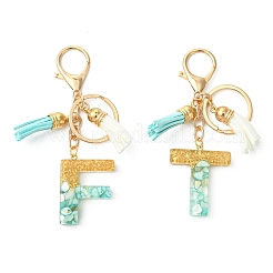 Подвесные брелки из прозрачной эпоксидной смолы&nbsp;KEYC-FS00022-24