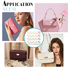 20 комплект 2-цветных наконечников из цинкового сплава с железным винтом&nbsp;DIY-WR0002-60