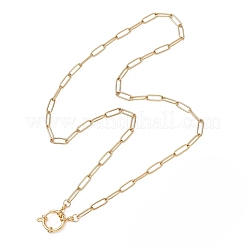 Цепочки-скрепки из нержавеющей стали 304 толщиной 4 мм с пружинными застежками&nbsp;NJEW-JN05708