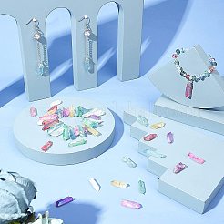 Гальванические природный кристалл кварца бусы пряди&nbsp;G-GA0001-24