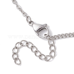 Женские ожерелья-цепочки панцирного плетения из нержавеющей стали 304 толщиной 2 мм&nbsp;NJEW-JN05560