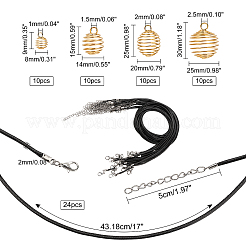 Комплекты ожерелья подвески из проволоки своими руками&nbsp;DIY-PH0003-04