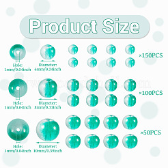 Нити матовых прозрачных стеклянных бусин&nbsp;GLAA-TA0002-77A