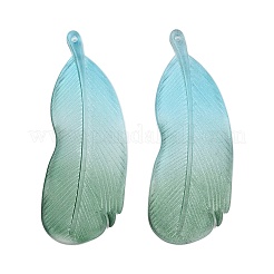 Двухцветные подвески из матового акрила&nbsp;FACR-T007-02G