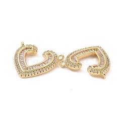 Подвески из латуни с прозрачным фианитом&nbsp;KK-E068-VC477