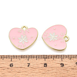 Подвески из сплава с эмалью ко дню святого валентина&nbsp;ENAM-T023-22B