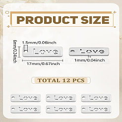 12 шт. подвески из нержавеющей стали 304&nbsp;STAS-LP0003-08P-03