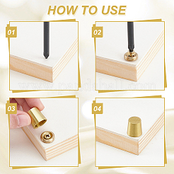 8 шт. латунные мебельные накладки&nbsp;KK-NB0004-14