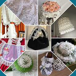 8 ярд плиссированной кружевной отделки из полиэстера&nbsp;OCOR-WH0080-87C