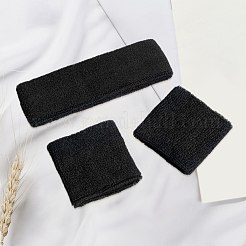 2 сумка хлопковая спортивная повязка на голову и напульсник в комплекте&nbsp;AJEW-CN0004-74B