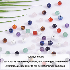 54шт 9 стиля бусины из натуральных смешанных драгоценных камней&nbsp;G-OC0005-57
