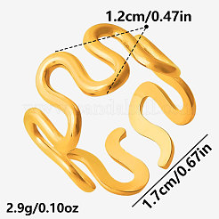 Геометрические регулируемые кольца-манжеты из нержавеющей стали 304 для женщин&nbsp;WL5945-2