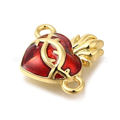 Латунная эмаль священное сердце иисуса звенья соединительные подвески&nbsp;KK-M101-06G