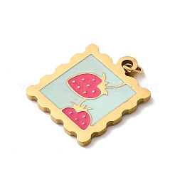 Подвески из нержавеющей стали 304 с эмалью&nbsp;STAS-B093-10G-02