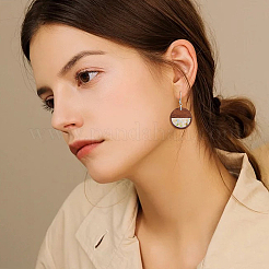 Подвески из орехового дерева 20шт&nbsp;WOOD-FH0002-14