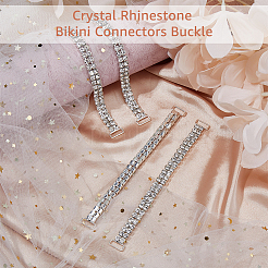 4 шт. сплав хрустальные стеклянные стразы соединительные подвески&nbsp;FIND-FH0009-56