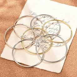 Комплект из 7 браслета из нержавеющей стали 201 для женщин&nbsp;X-BJEW-L664-022C-M02