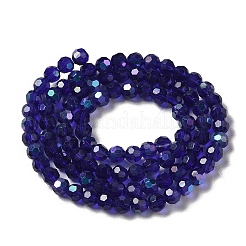 Гальванизируйте прозрачное стекло бисер нитей&nbsp;LS-EGLA-A035-T4mm-L06