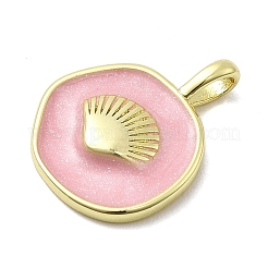 Латунь эмаль подвески&nbsp;KK-P338-08G-02