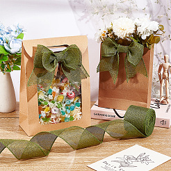 10 ярд ленты из мешковины&nbsp;SRIB-WH0026-11B