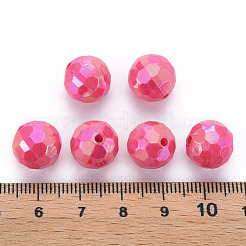 Непрозрачные акриловые бусины TACR-S154-10F-02