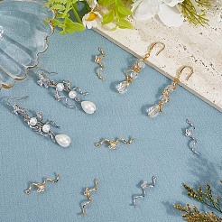 12 шт. 2 цвета латунные подвески с микропаве и кубическим цирконием&nbsp;KK-BBC0019-70