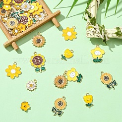 30шт 10 стиля подвески из сплава с эмалью&nbsp;ENAM-YW0005-36