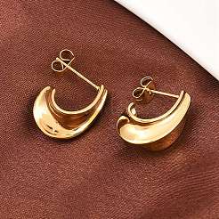 Серьги-гвоздики из хирургической нержавеющей стали 316&nbsp;EJEW-C160-09G