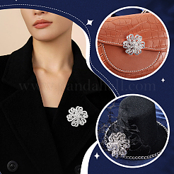 2 шт. брошь-булавка в виде цветка со стразами&nbsp;JEWB-GA0001-26