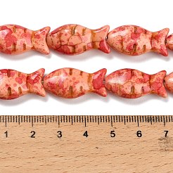 Синтетических нитей бирюзовые бусы&nbsp;TURQ-F019-01D