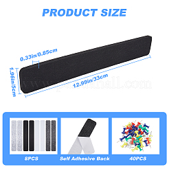 Прямоугольные самоклеящиеся фетровые стикеры для заметок в блокнотах&nbsp;AJEW-CP0008-53A