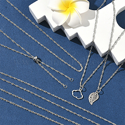 10 шт. 304 нержавеющая сталь сингапурская цепочка для изготовления ожерелья&nbsp;AJEW-SC0004-01