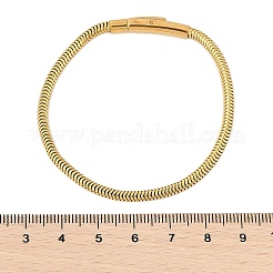 Браслеты-змейки из нержавеющей стали 304 для женщин&nbsp;BJEW-Z087-18G