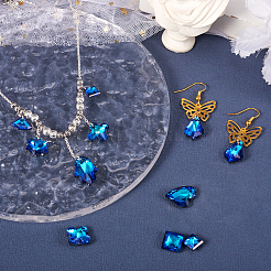 90шт 9 стиля подвески из гальванического стекла&nbsp;EGLA-TA0001-14