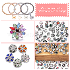 4шт 4 цвета пончик подвеска эластичный браслет для девочек женщин&nbsp;BJEW-CA0001-04