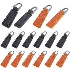 40 шт. 2 цвета pu кожаный бегунок для молнии&nbsp;FIND-GF0008-33