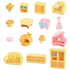 15 шт. 15 стиля миниатюрных украшений из смолы&nbsp;AJEW-TA0002-81