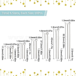 Подвески из нержавеющей стали в стиле 60шт. STAS-SC0003-95