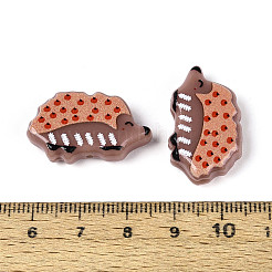 Печатные непрозрачные бусины из смолы&nbsp;RESI-N043-14B